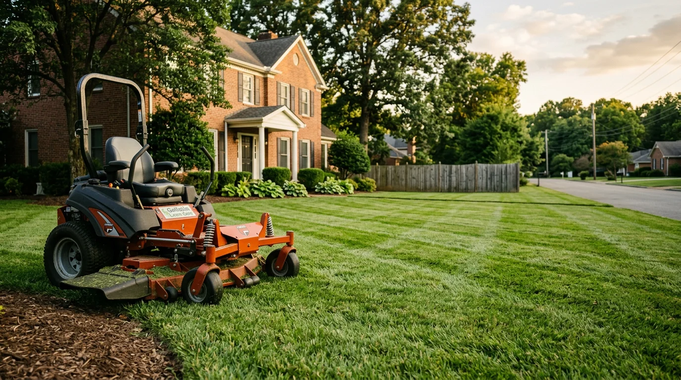 Professional lawn mowing and turf care service in Northern Middle Tennessee